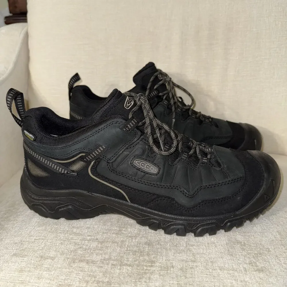 Keen Targhee IV Triple Black Men Size 13 Hiking Boots Keen Dry Water Proof EUC